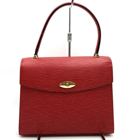 LOUIS VUITTON Red Leather Bag - Picture 1 of 9